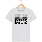 T-Shirt Homme Shut Up and Dive - Gris clair chiné