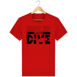 T-Shirt Homme Shut Up and Dive - Rouge