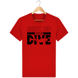 T-Shirt Homme Shut Up and Dive - Rouge