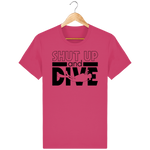 T-Shirt Homme Shut Up and Dive - Rose