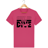 T-Shirt Homme Shut Up and Dive - Rose