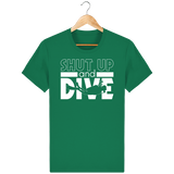 T-Shirt Homme Shut Up and Dive - Vert