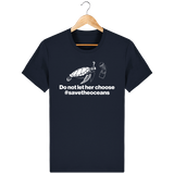 T-Shirt Homme Save the Oceans - Bleu marine