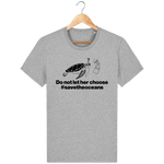 T-Shirt Homme Save the Oceans - Gris chiné