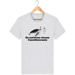 T-Shirt Homme Save the Oceans - Gris clair chiné