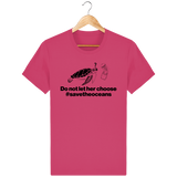 T-Shirt Homme Save the Oceans - Rose