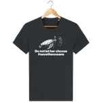 T-Shirt Homme Save the Oceans - Noir chiné