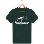 T-Shirt Homme Save the Oceans - Vert sapin chiné