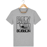 T-Shirt Homme Everyday I'm Bubblin - Gris chiné