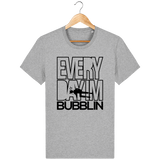 T-Shirt Homme Everyday I'm Bubblin - Gris chiné