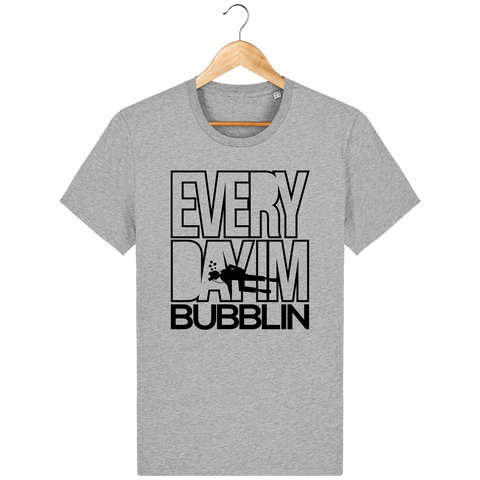 T-Shirt Homme Everyday I'm Bubblin - Gris chiné