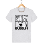 T-Shirt Homme Everyday I'm Bubblin - Gris clair chiné