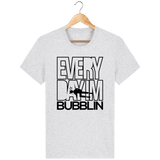 T-Shirt Homme Everyday I'm Bubblin - Gris clair chiné