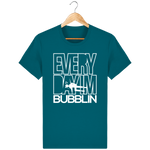 T-Shirt Homme Everyday I'm Bubblin - Bleu canard