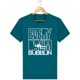 T-Shirt Homme Everyday I'm Bubblin - Bleu canard