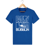 T-Shirt Homme Everyday I'm Bubblin - Bleu roi chiné