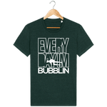 T-Shirt Homme Everyday I'm Bubblin - Vert sapin chiné