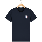 T-Shirt Homme Brodé Plongeur Français - Bleu marine