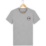 T-Shirt Homme Brodé Plongeur Français - Gris chiné