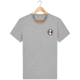 T-Shirt Homme Brodé Plongeur Français - Gris chiné