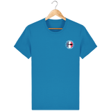 T-Shirt Homme Brodé Plongeur Français - Bleu azur