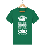 T-Shirt Homme Un Grand Coeur et des Grands Poumons - Vert