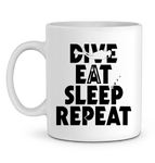 Mug Dive Eat Sleep Repeat