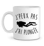 Mug J'peux pas j'ai plongée