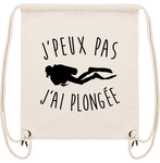 Tote bag "J'peux pas j'ai plongée" - Naturel