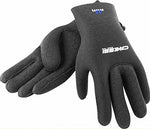 Gants de plongée - Noir logo bleu