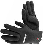 Gants de plongée - Noir logo rouge