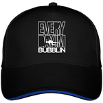 Casquette Everyday I'm Bubbling - Noir liseré bleu