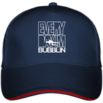 Casquette Everyday I'm Bubbling - Bleu marine liseré rouge