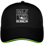 Casquette Everyday I'm Bubbling - Noir liseré vert