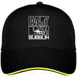 Casquette Everyday I'm Bubbling - Noir liseré jaune