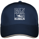 Casquette Everyday I'm Bubbling - Bleu marine liseré beige