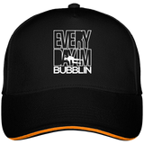 Casquette Everyday I'm Bubbling - Noir liseré orange