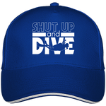 Casquette Shut Up and Dive - Bleu roi