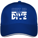 Casquette Shut Up and Dive - Bleu roi