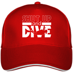 Casquette Shut Up and Dive - Rouge