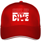 Casquette Shut Up and Dive - Rouge