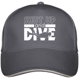 Casquette Shut Up and Dive - Gris