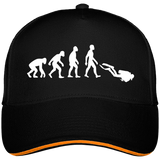 Casquette Evolution - Noir liseré orange