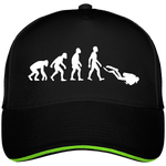 Casquette Evolution - Noir liseré vert