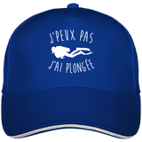 Casquette J'peux pas j'ai plongée - Bleu roi