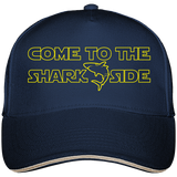 Casquette Come to the shark side - Bleu marine liseré beige