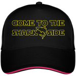 Casquette Come to the shark side - Noir liseré fuchsia