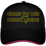 Casquette Come to the shark side - Noir liseré fuchsia