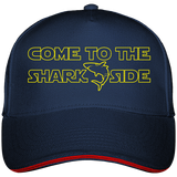 Casquette Come to the shark side - Bleu marine liseré rouge