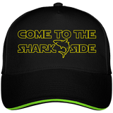 Casquette Come to the shark side - Noir liseré vert